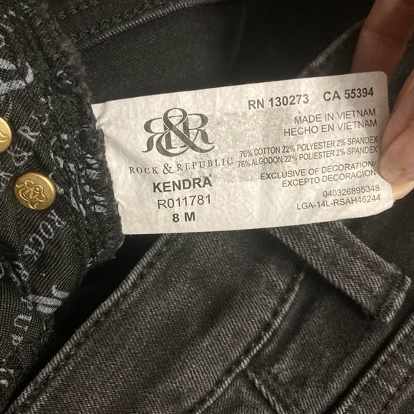 Rock&Republic Kendra Curvy Bootcut Jeans Size 8 - Picture 3 of 4